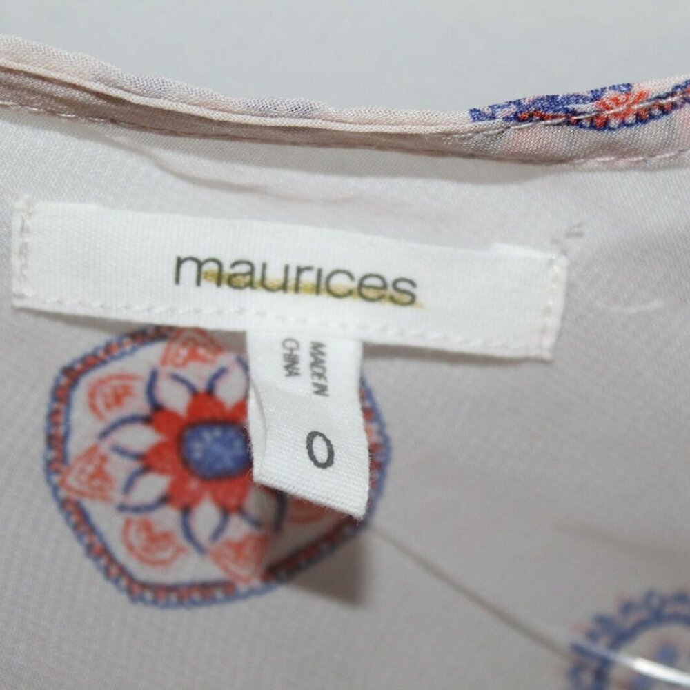 ✨2/$20 Maurices Sheer Layered Floral Kimono Top 0X 14 14W HW8649 Boho Fairy Wrap - Picture 4 of 7